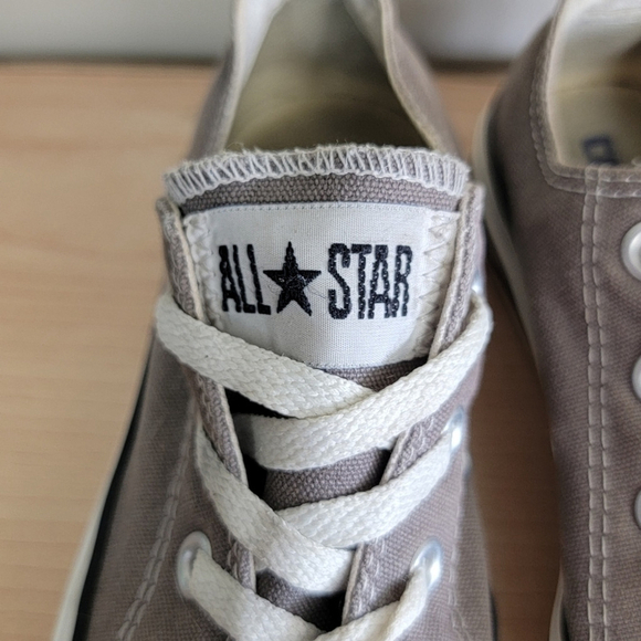 Converse Low Top Chuck Taylor All Star Gray Canvas Sneakers Shoes Unisex CTAS 6 - Picture 7 of 15
